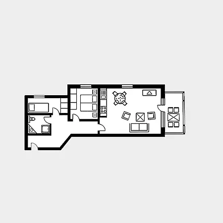 Strandvillen - Mit Meerblick, 1 Schlafzimmer Und Balkon Sv-769 * Binz